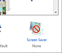 Windows 7 Personalize, Screen Saver